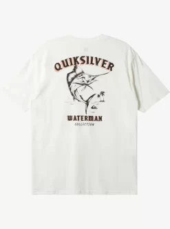 Mens Quiksilver Tees | Waterman Fish On T-Shirt