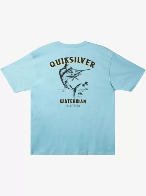 Mens Quiksilver Tees | Waterman Fish On T-Shirt