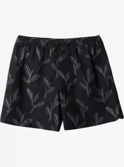 Mens Quiksilver Elastic Waist | Waterman Ginger Stalks Volleys