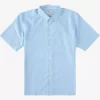 Mens Quiksilver Shirts & Polos | Waterman Kings Cliff Short Sleeve Shirt