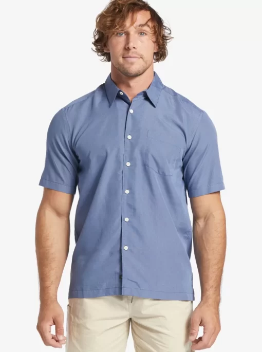 Mens Quiksilver Shirts & Polos | Waterman Kings Cliff Short Sleeve Shirt