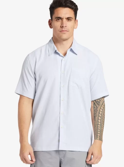 Mens Quiksilver Shirts & Polos | Waterman Kings Cliff Short Sleeve Shirt