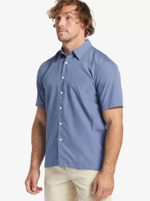 Mens Quiksilver Shirts & Polos | Waterman Kings Cliff Short Sleeve Shirt