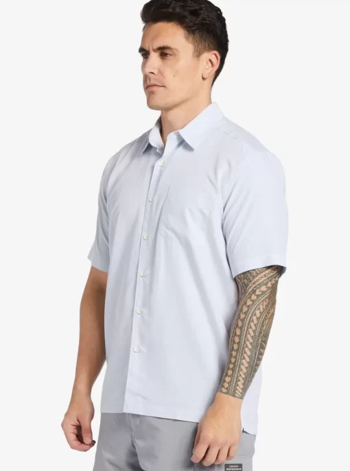 Mens Quiksilver Shirts & Polos | Waterman Kings Cliff Short Sleeve Shirt