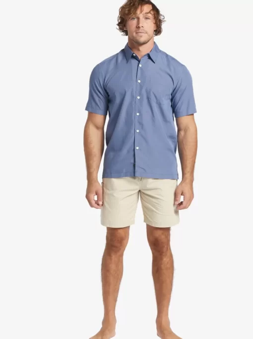 Mens Quiksilver Shirts & Polos | Waterman Kings Cliff Short Sleeve Shirt