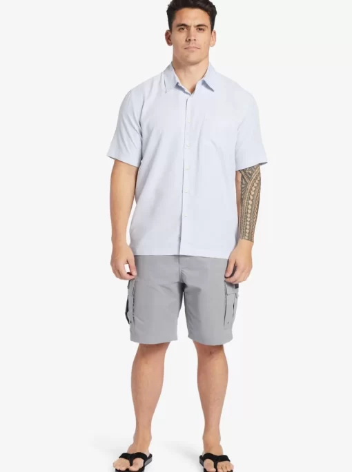 Mens Quiksilver Shirts & Polos | Waterman Kings Cliff Short Sleeve Shirt