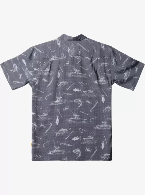 Mens Quiksilver Shirts & Polos | Waterman Line Spinner Short Sleeve Shirt