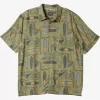 Mens Quiksilver Shirts & Polos | Waterman Long Boards Woven Shirt