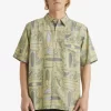 Mens Quiksilver Shirts & Polos | Waterman Long Boards Woven Shirt