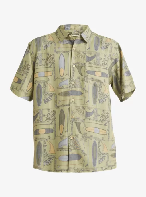 Mens Quiksilver Shirts & Polos | Waterman Long Boards Woven Shirt