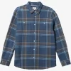 Mens Quiksilver Shirts & Polos | Waterman Lower Ridge Flannel Long Sleeve Top