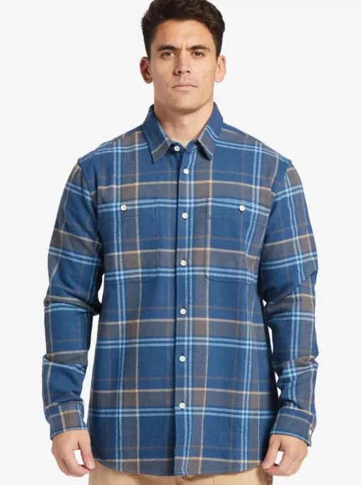 Mens Quiksilver Shirts & Polos | Waterman Lower Ridge Flannel Long Sleeve Top