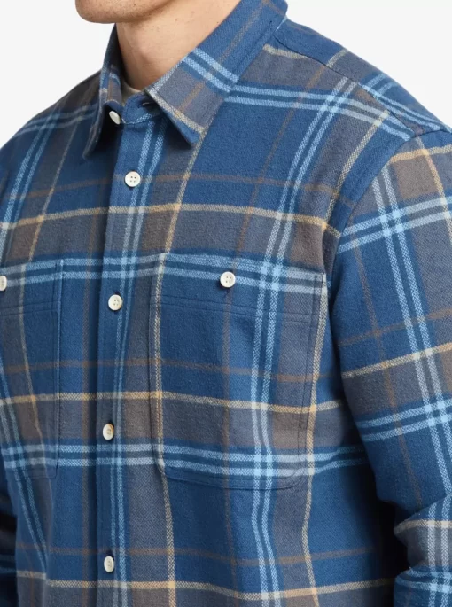 Mens Quiksilver Shirts & Polos | Waterman Lower Ridge Flannel Long Sleeve Top