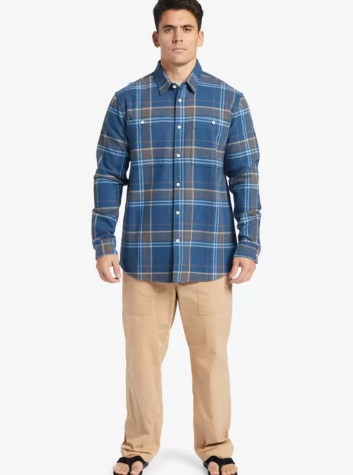 Mens Quiksilver Shirts & Polos | Waterman Lower Ridge Flannel Long Sleeve Top