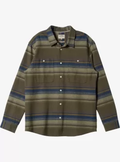 Mens Quiksilver Shirts & Polos | Waterman Lowest Tide Flannel Long Sleeve Top