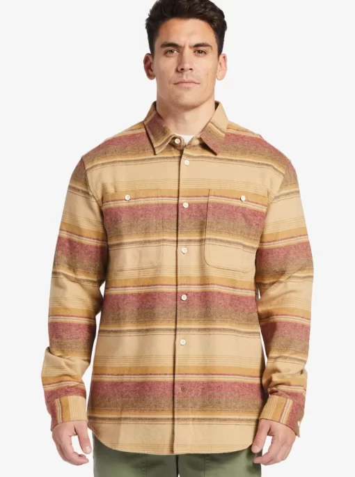 Mens Quiksilver Shirts & Polos | Waterman Lowest Tide Flannel Long Sleeve Top