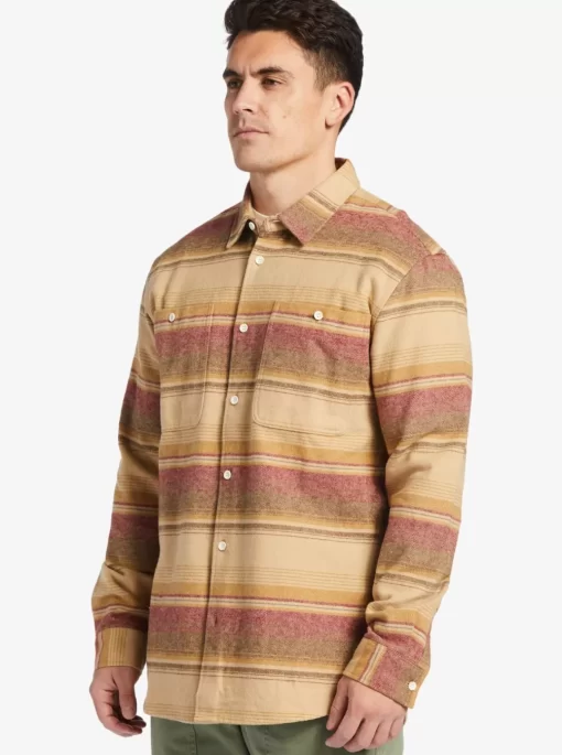 Mens Quiksilver Shirts & Polos | Waterman Lowest Tide Flannel Long Sleeve Top