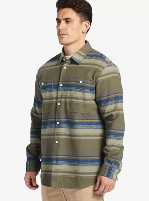 Mens Quiksilver Shirts & Polos | Waterman Lowest Tide Flannel Long Sleeve Top