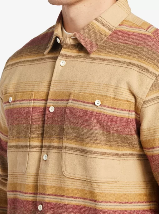 Mens Quiksilver Shirts & Polos | Waterman Lowest Tide Flannel Long Sleeve Top