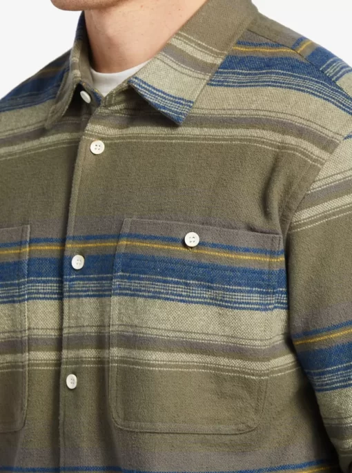 Mens Quiksilver Shirts & Polos | Waterman Lowest Tide Flannel Long Sleeve Top