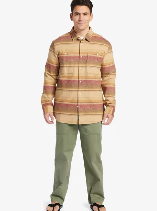 Mens Quiksilver Shirts & Polos | Waterman Lowest Tide Flannel Long Sleeve Top