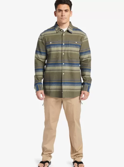 Mens Quiksilver Shirts & Polos | Waterman Lowest Tide Flannel Long Sleeve Top