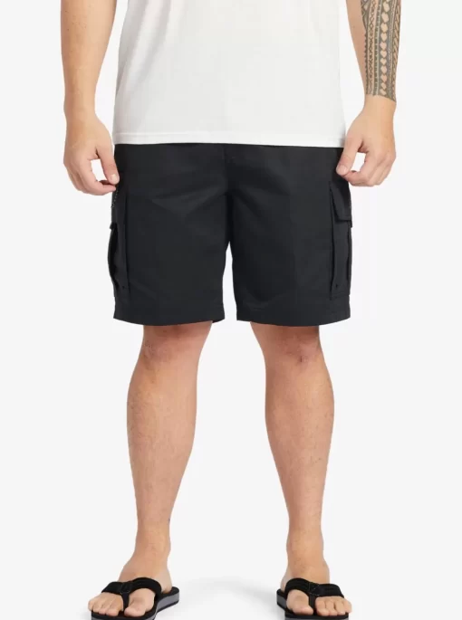 Mens Quiksilver Shorts | Waterman Maldive Atoll Cargo 20" Shorts