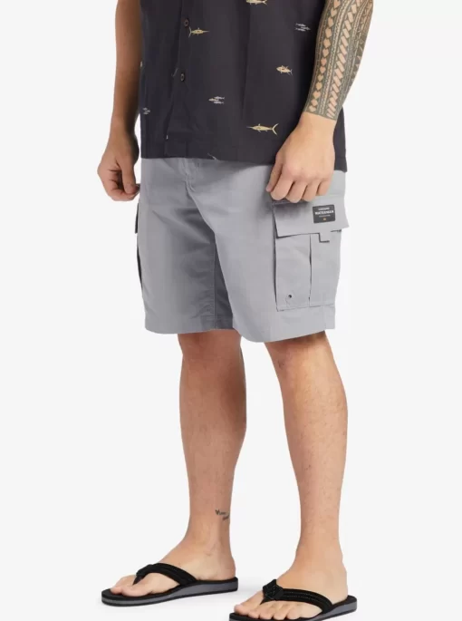 Mens Quiksilver Shorts | Waterman Maldive Atoll Cargo 20" Shorts