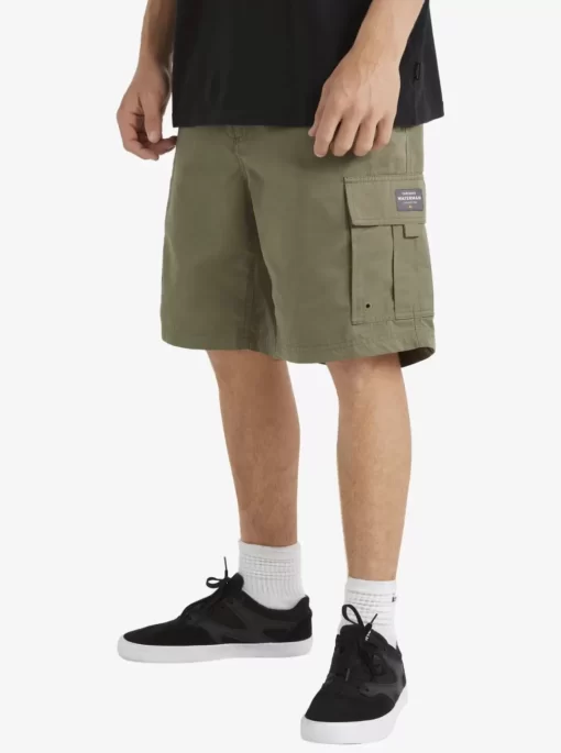 Mens Quiksilver Shorts | Waterman Maldive Atoll Cargo 20" Shorts