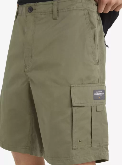 Mens Quiksilver Shorts | Waterman Maldive Atoll Cargo 20" Shorts