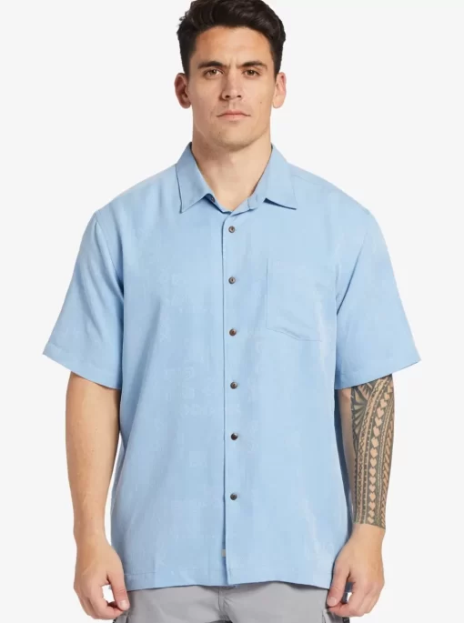 Mens Quiksilver Shirts & Polos | Waterman Manele Bay Short Sleeve Shirt