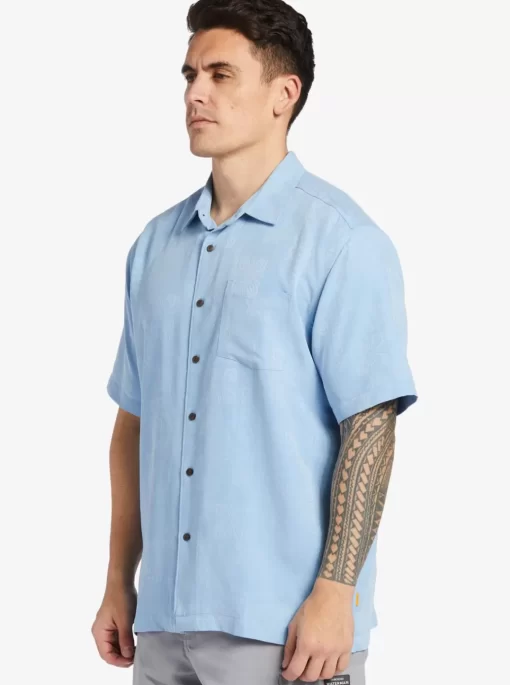 Mens Quiksilver Shirts & Polos | Waterman Manele Bay Short Sleeve Shirt