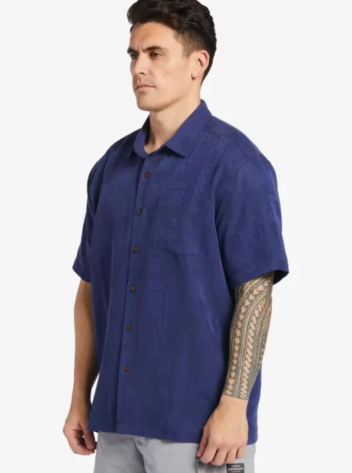 Mens Quiksilver Shirts & Polos | Waterman Manele Bay Short Sleeve Shirt