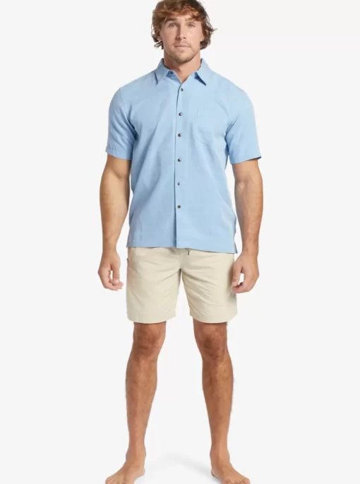 Mens Quiksilver Shirts & Polos | Waterman Manele Bay Short Sleeve Shirt