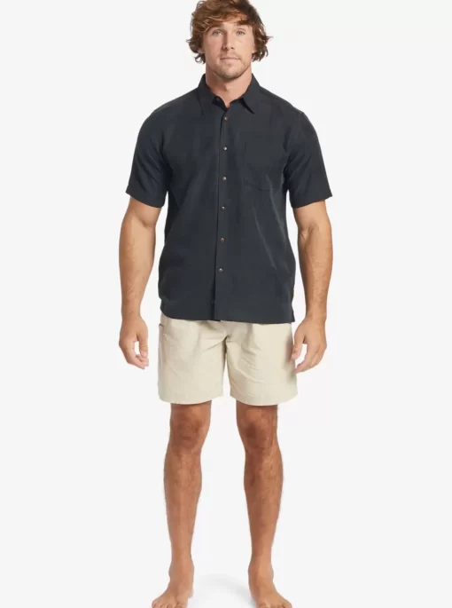 Mens Quiksilver Shirts & Polos | Waterman Manele Bay Short Sleeve Shirt