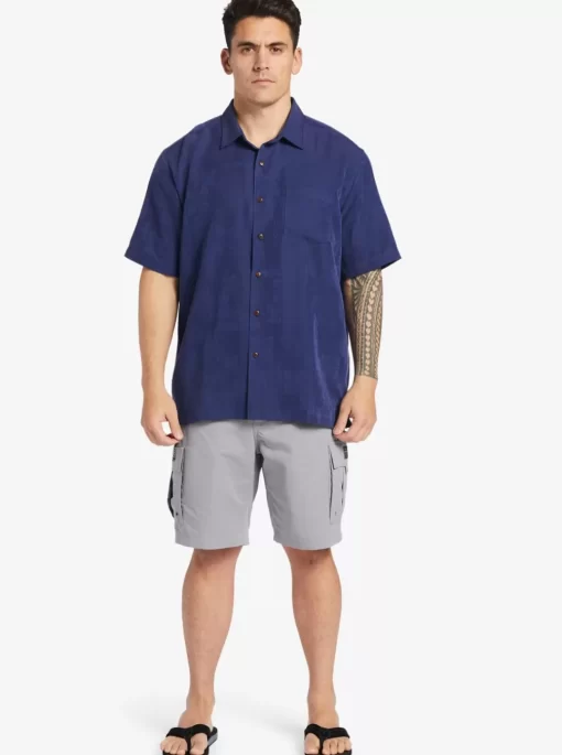 Mens Quiksilver Shirts & Polos | Waterman Manele Bay Short Sleeve Shirt