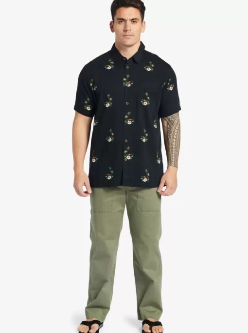 Mens Quiksilver Shirts & Polos | Waterman Micronesia Woven Shirt