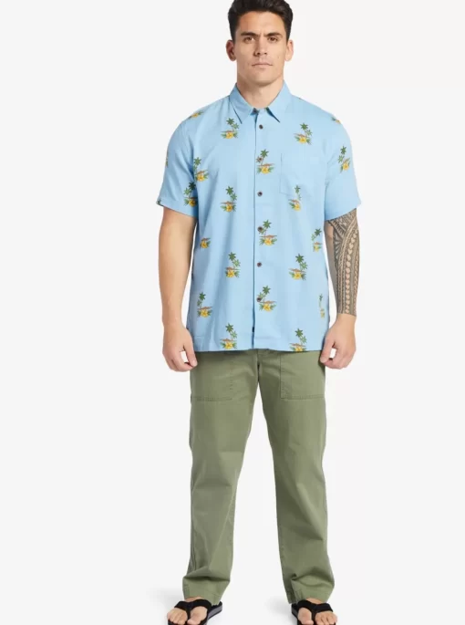 Mens Quiksilver Shirts & Polos | Waterman Micronesia Woven Shirt