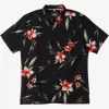 Mens Quiksilver Shirts & Polos | Waterman Night Bloomer Woven Shirt