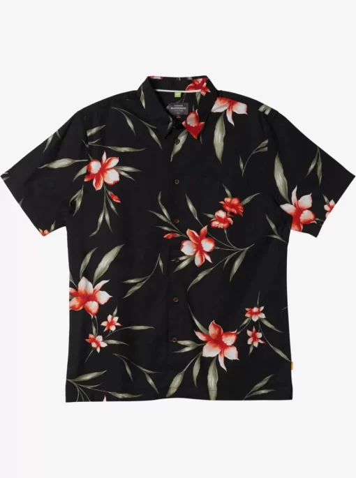 Mens Quiksilver Shirts & Polos | Waterman Night Bloomer Woven Shirt