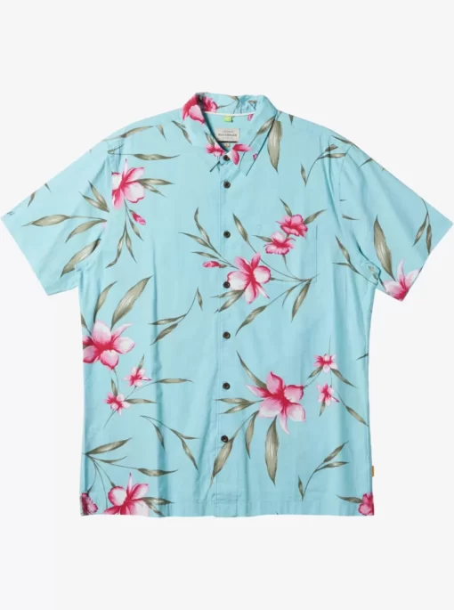 Mens Quiksilver Shirts & Polos | Waterman Night Bloomer Woven Shirt