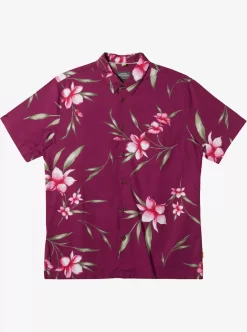 Mens Quiksilver Shirts & Polos | Waterman Night Bloomer Woven Shirt