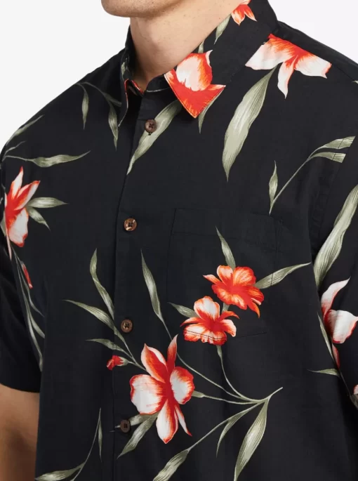 Mens Quiksilver Shirts & Polos | Waterman Night Bloomer Woven Shirt