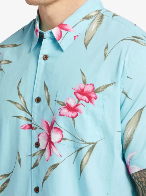 Mens Quiksilver Shirts & Polos | Waterman Night Bloomer Woven Shirt