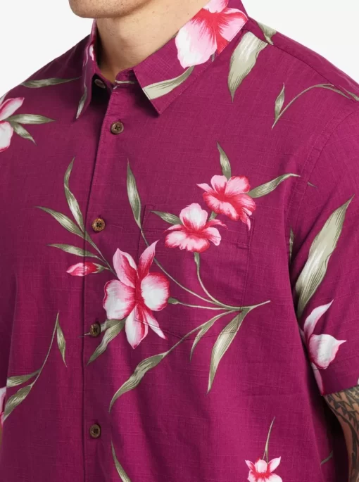 Mens Quiksilver Shirts & Polos | Waterman Night Bloomer Woven Shirt