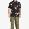 Mens Quiksilver Shirts & Polos | Waterman Night Bloomer Woven Shirt