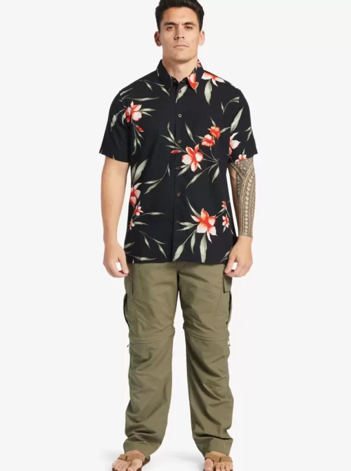 Mens Quiksilver Shirts & Polos | Waterman Night Bloomer Woven Shirt