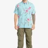 Mens Quiksilver Shirts & Polos | Waterman Night Bloomer Woven Shirt