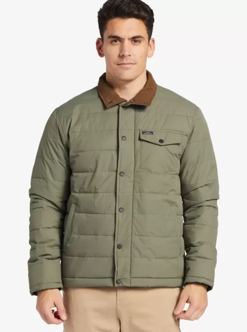 Mens Quiksilver Jackets | Waterman Ocean Caves Lightweight Puffer Jacket