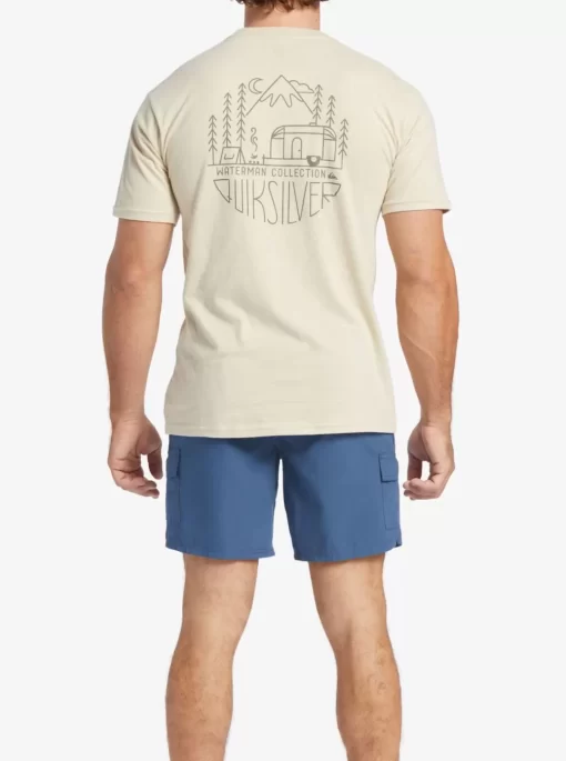 Mens Quiksilver Tees | Waterman Outdoor Livin T-Shirt